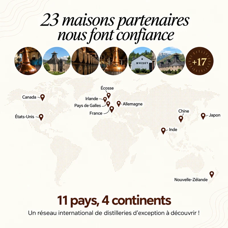 Calendrier de l'Avent 2026 : 24 Whiskies du Monde