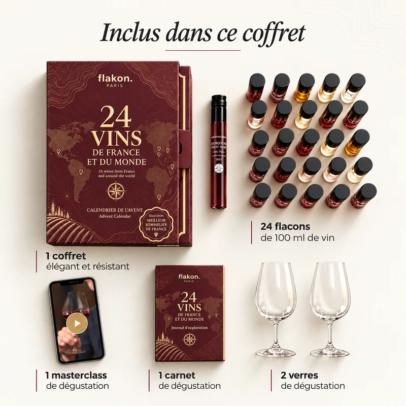 Calendrier de l'Avent 2026 : 24 vins de France et du Monde