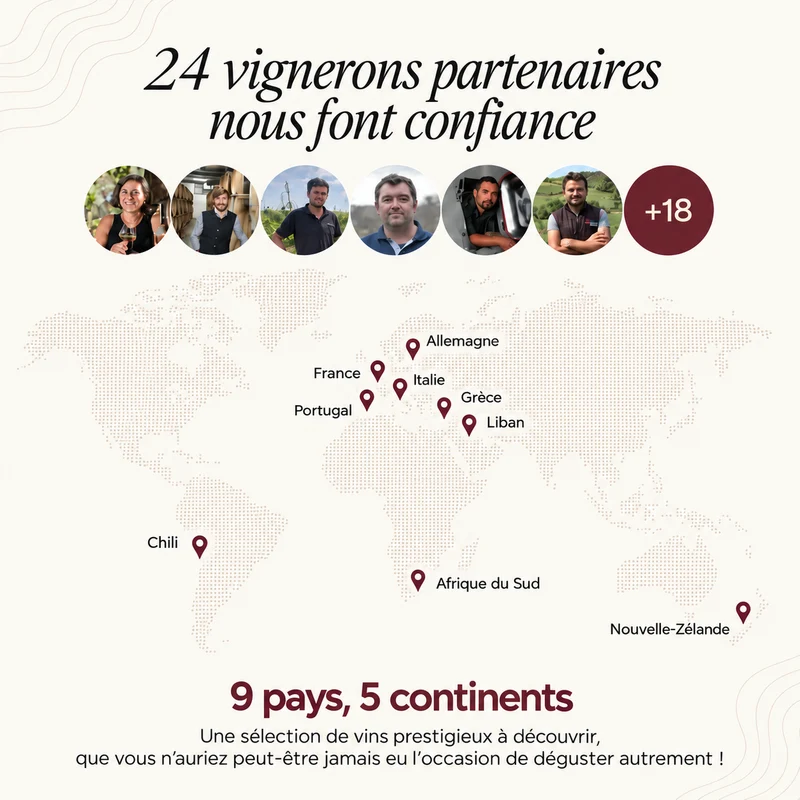 Calendrier de l'Avent 2026 : 24 vins de France et du Monde