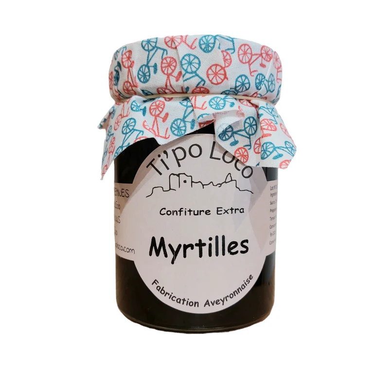 Confiture artisanale de myrtilles 330g