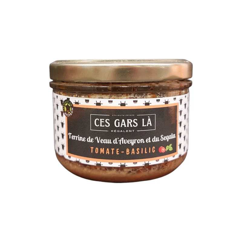 Terrine de Veau Tomate et Basilic 180g