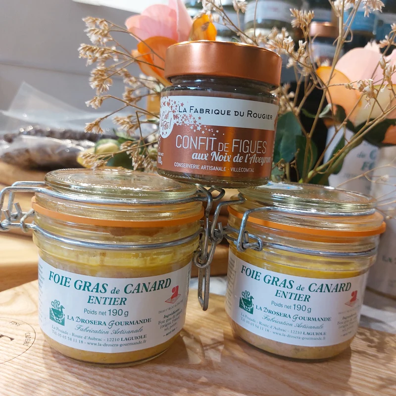 Offre Spéciale : Lot de 2 Foies Gras Entiers de Canard + Confit de Figues aux Noix Offert !