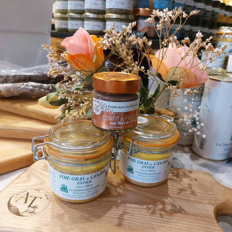 Offre Spéciale : Lot de 2 Foies Gras Entiers de Canard + Confit de Figues aux Noix Offert !