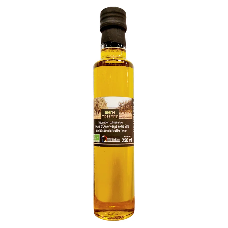 Huile d'Olive Vierge Extra Aromatisée à la Truffe Noire 100 ml - Maison Bio'n Truffe (Copie)