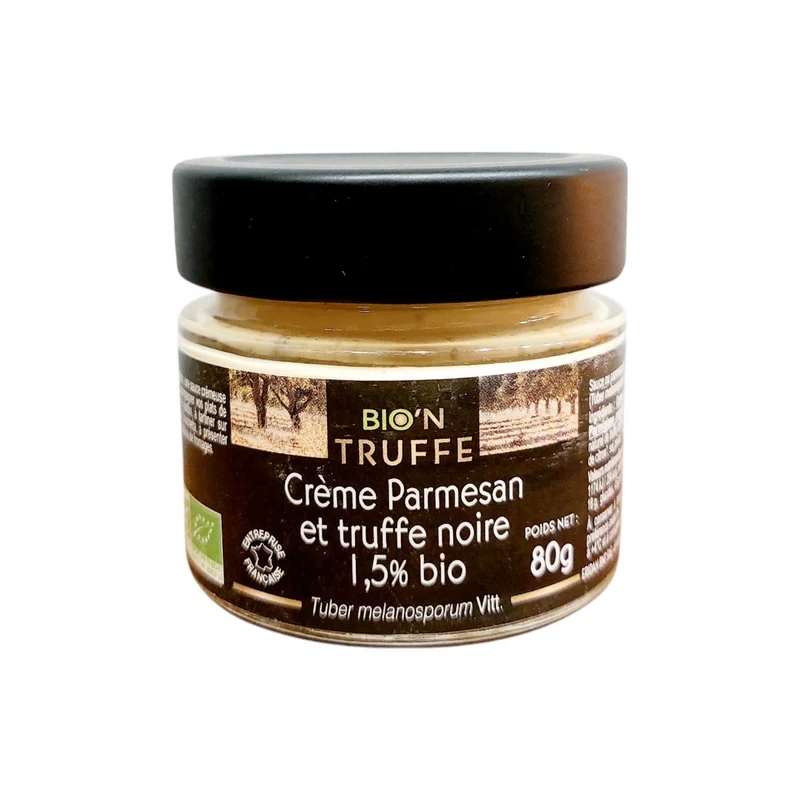 Crème de Parmesan et Truffe Noire Bio 80g - Maison Bio'n Truffe