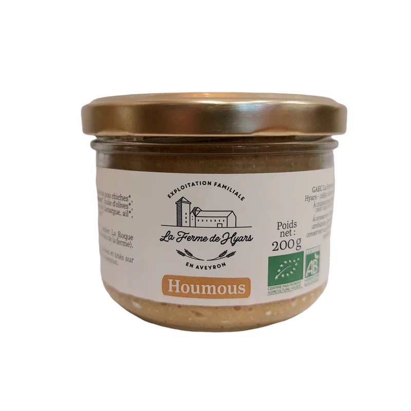 Houmous Bio - 130g | Ferme de Hyars - Aveyron