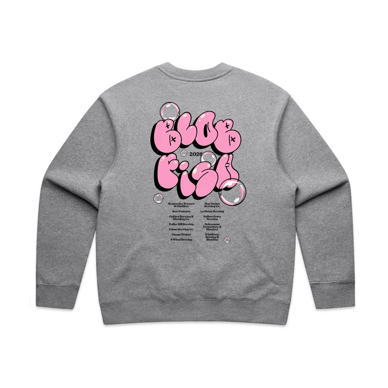 Blobfish 2026 - Grey Crew Jumper