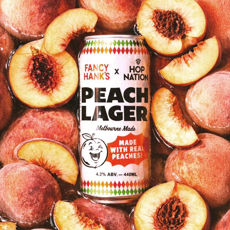 Peach Lager | Hop Nation x Fancy Hank's