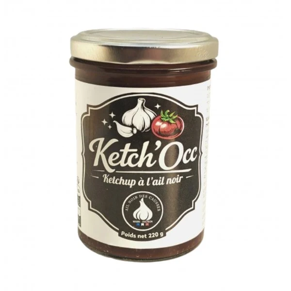 Ketch’Occ à l’Ail Noir – Ketchup artisanal d’Aveyron – 220 g