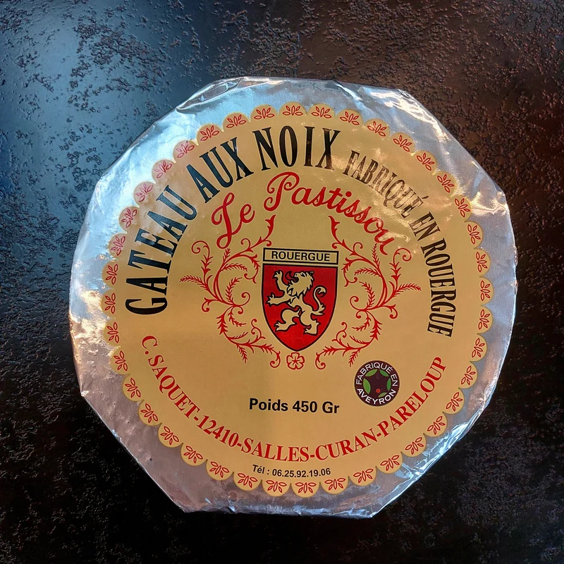Le Patissou – Gâteau aux noix de l’Aveyron artisanal (450 g)