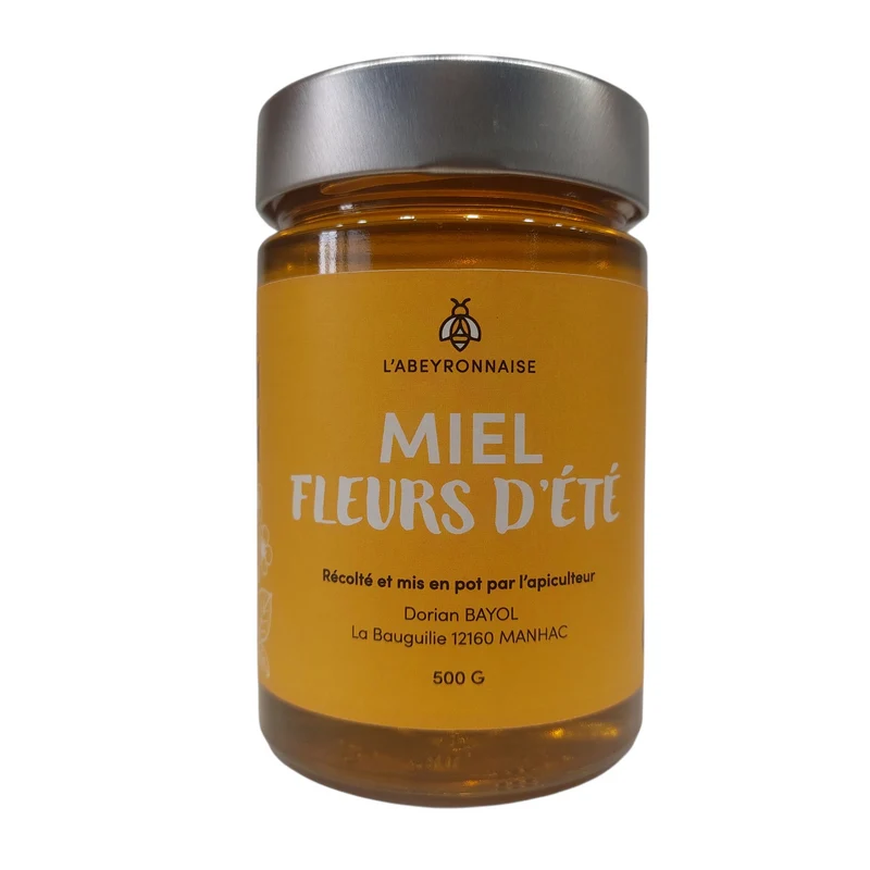 Miel d’Été de L’Abeyronnaise – 500g