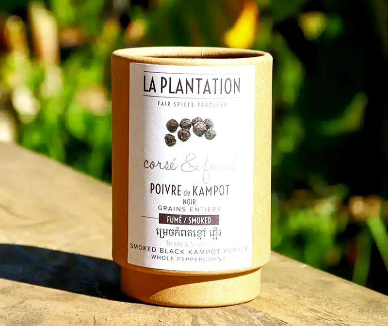 Poivre Noir Fumé de Kampot IGP – Maison La Plantation 50g