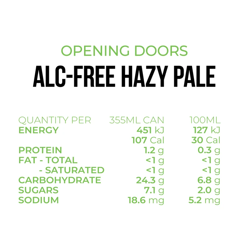 Opening Doors - Alc-Free Hazy Pale Ale