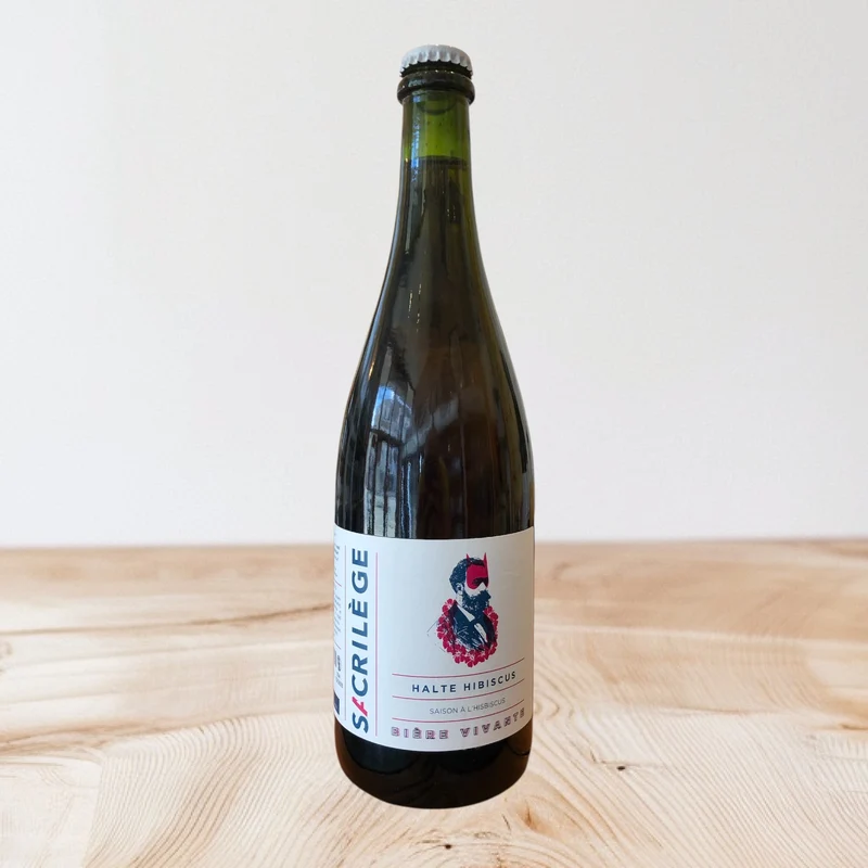 Halte Saison à l'hibiscus bio 75cl (4,2%) - Sacrilège
