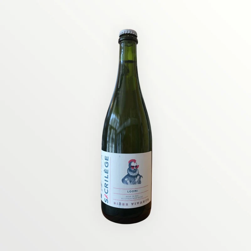 Loomi Bière de blé bio au citron noir 75cl (4,6%) - Sacrilège