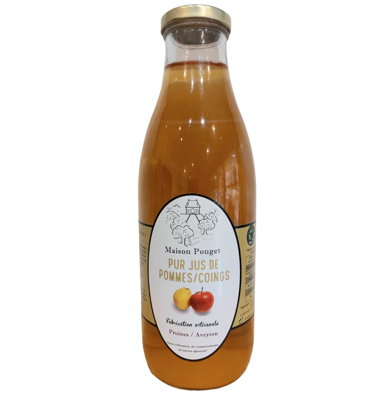 Pur jus de Pommes coing Maison Pouget 1 litre