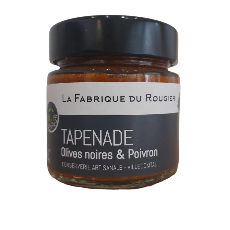Tapenade aux olives noires et poivrons 110g