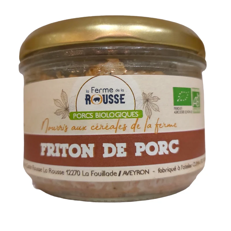Fritons de porc bio 180g