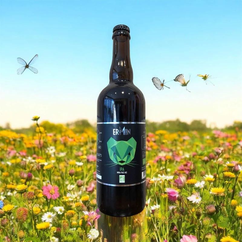 Ermin IPA Bio 75cl (5%) - Brasserie Plormel