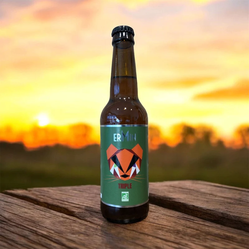 Ermin Triple Bio 33cl (8,9%) - Brasserie Plormel