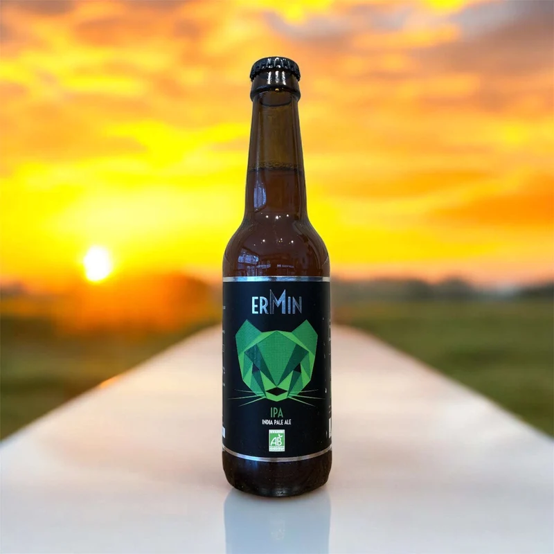 Ermin IPA Bio 33cl (5%) - Brasserie Plormel