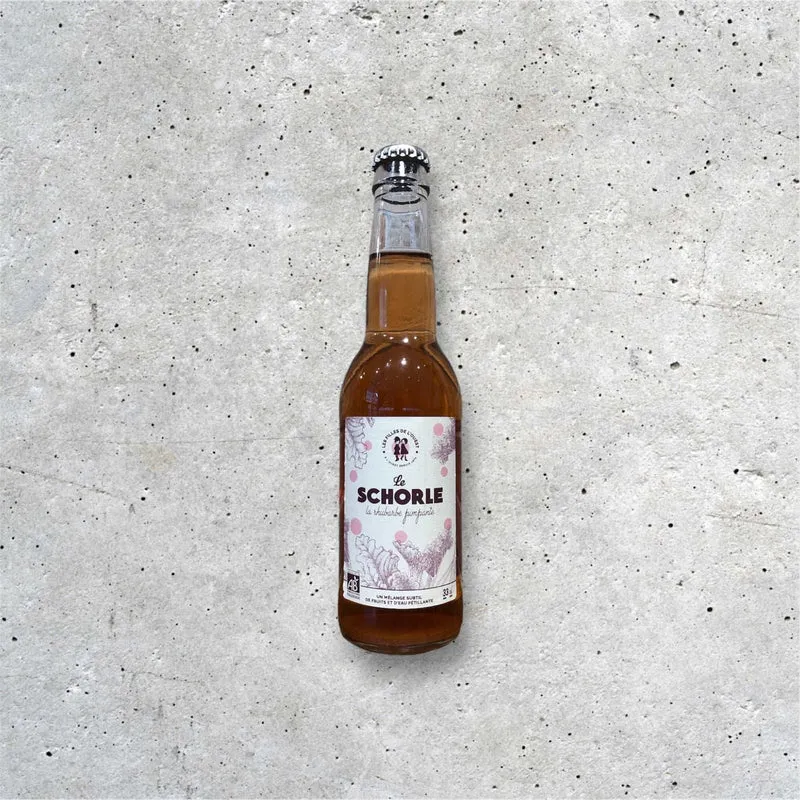 Schorle rhubarbe pimpante bio 33cl - Les filles de l'ouest