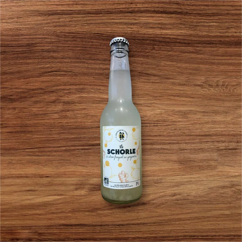 Schorle citron gingembre fringant bio 33cl - Les filles de l'ouest