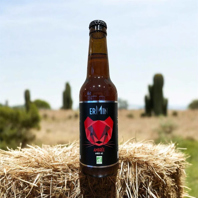 Ermin Ambrée Bio 33cl (6%) - Brasserie Plormel