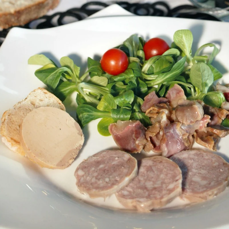 Cou d'oie farci 10% foie gras de canard 565g