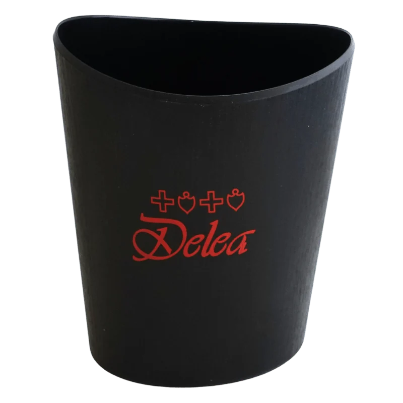Seau à champagne noir avec logo Delea