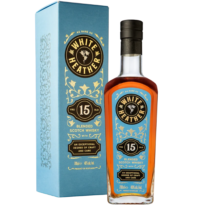 Whisky White Heather 15 ans d'âge, blended scotch