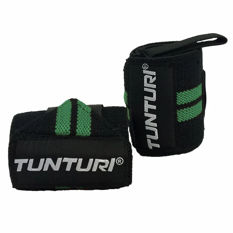Wrist Wraps Noir et Vert (la paire)