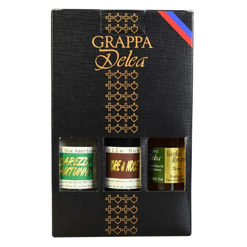 "Collection Duo&Tris" Sélection exclusive de grappa et de vin