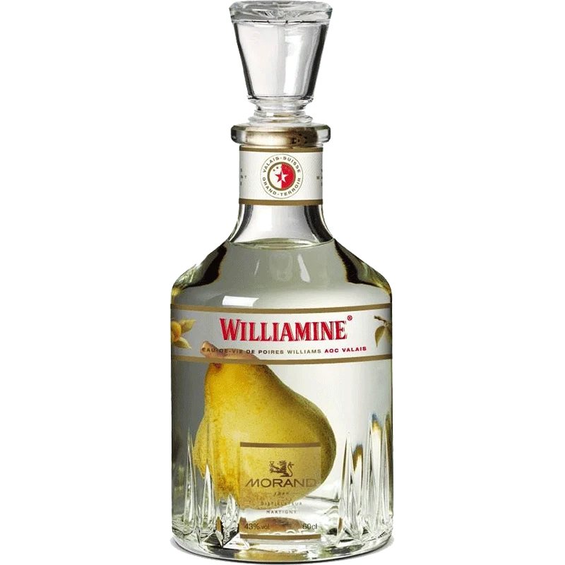 Eau-de-vie Williamine Morand Premium avec la poire de la Valais