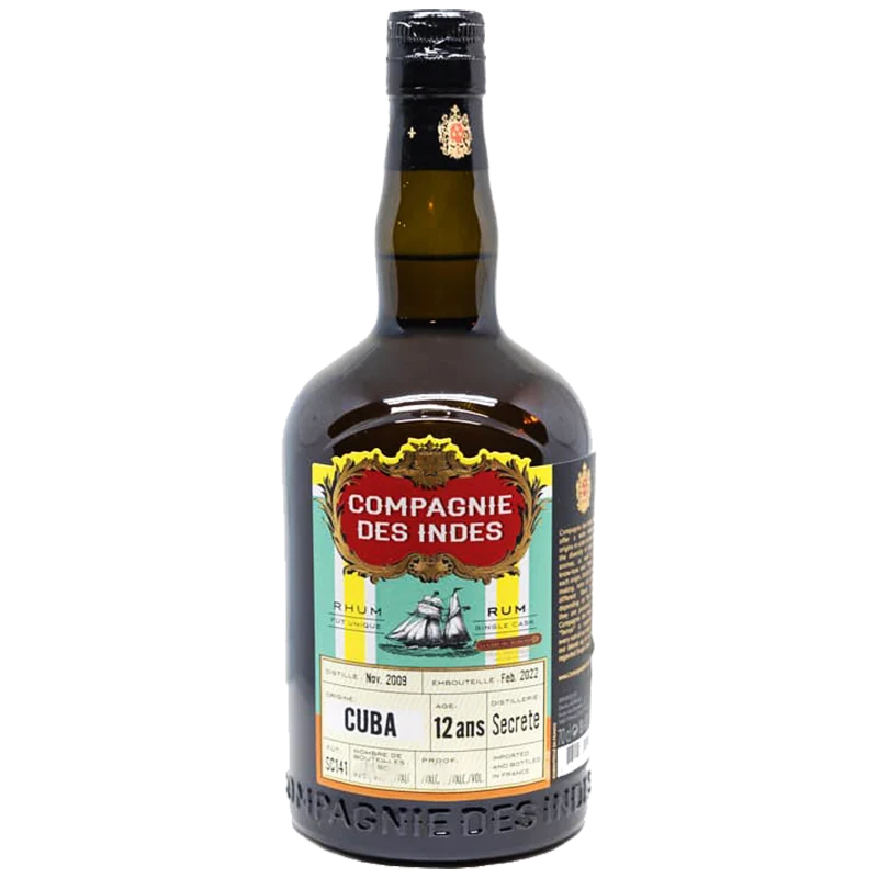Rhum CUBA Compagnie des Indes Secrete 12 ans d'âge Cask Strength