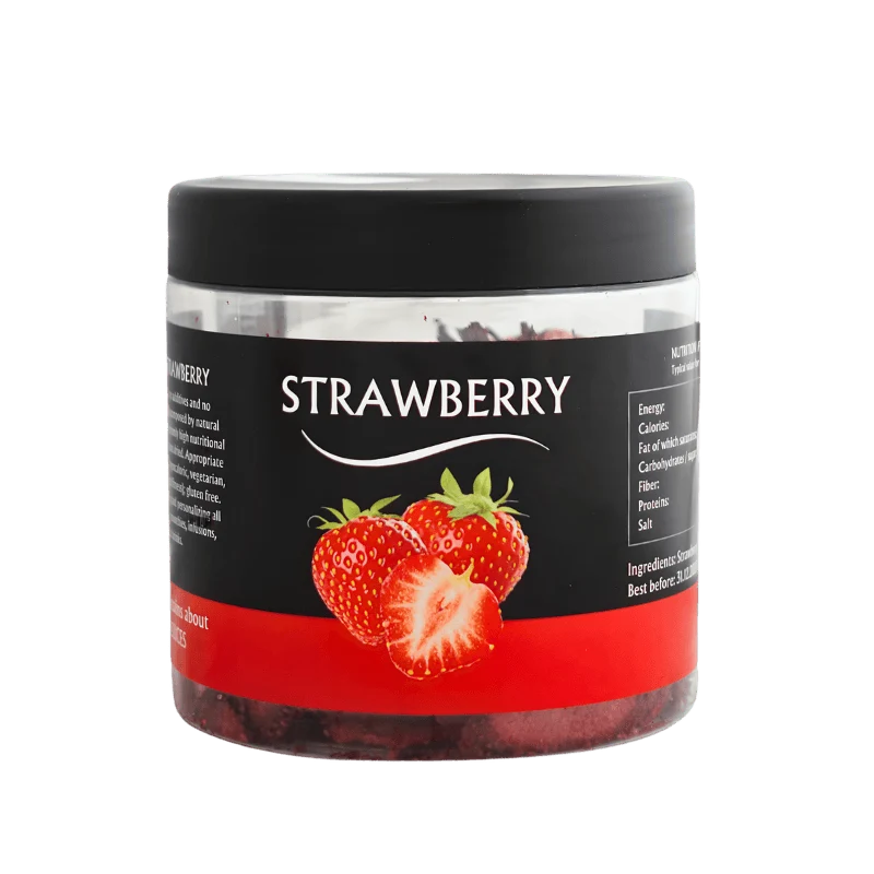 Tranches de fraises déshydratées