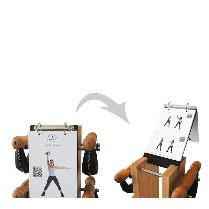Tour noyer avec poids cuir noir Set 2,4,6,8 kg