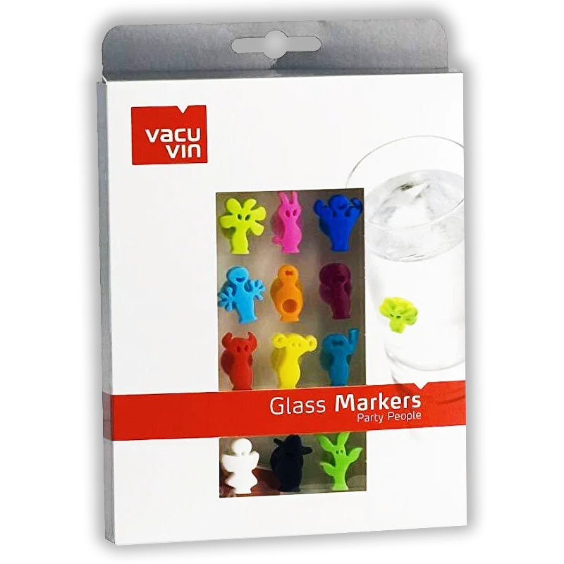 Marqueurs en verre Party people 12 pcs