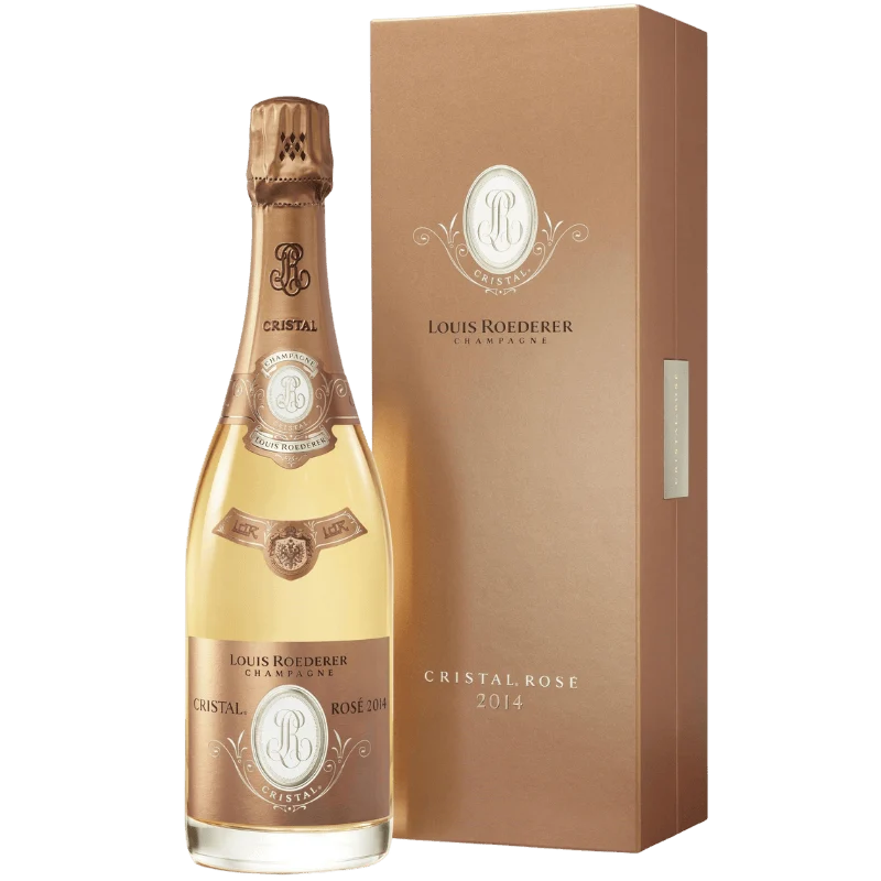 Champagne Cristal Brut Rosé AOC avec Etui
