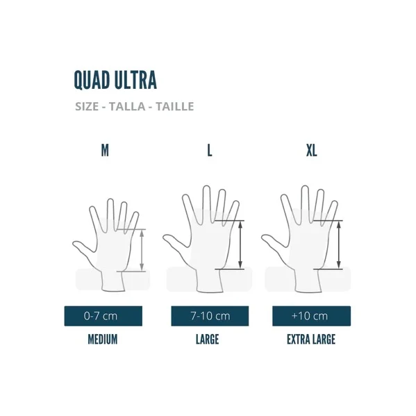 Quad Ultra Hands Grips Noir Vert Taille XL