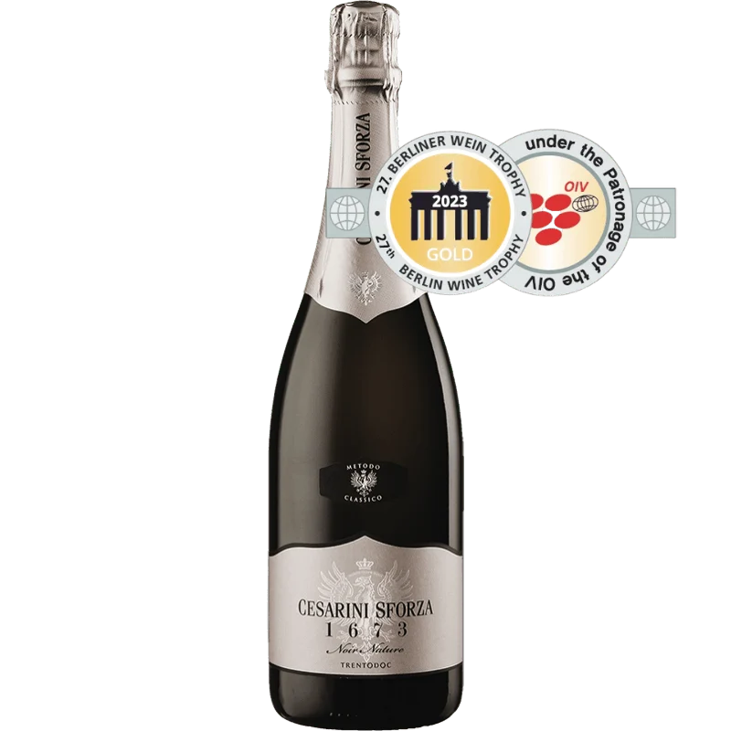 Vin mousseux 1673 Noir Nature Trento DOC