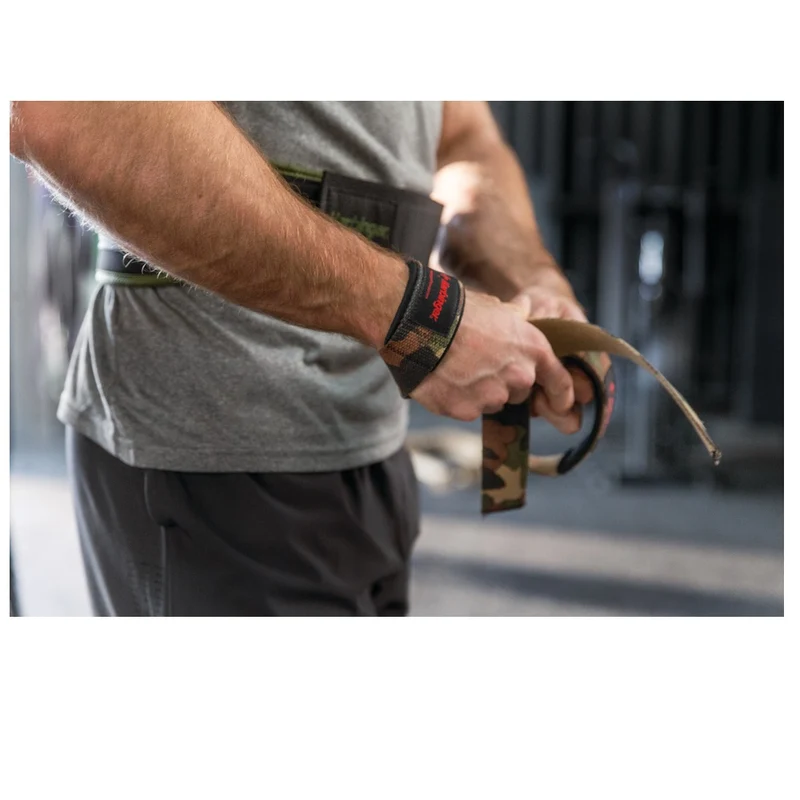 Harb Padded Cotton Lifting Straps Camo
