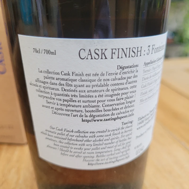 Calvados Dupont Cask Finish 3 Fonteinen - 70cl
