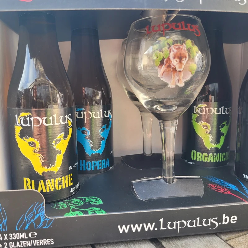 Promo - Pack 4 bières 2 verres Lupulus