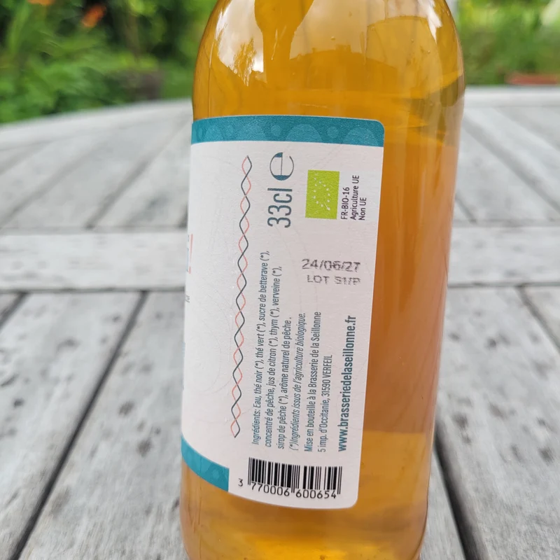 Thé glacé à la pêche - Brasserie de la Seillonne - 33cl