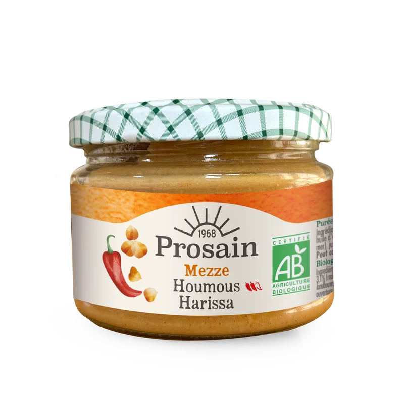 Mezze Houmous Harissa Bio