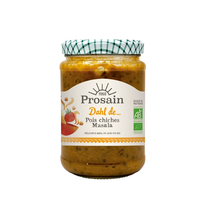 Dahl de Pois chiches Masala Bio