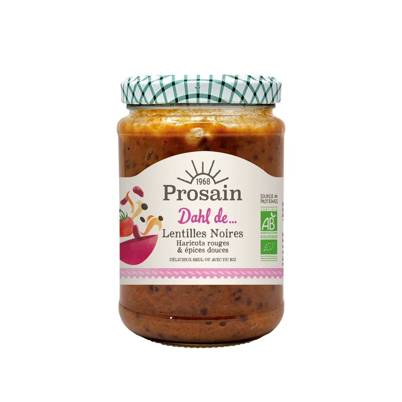 Dahl de Lentilles noires Bio