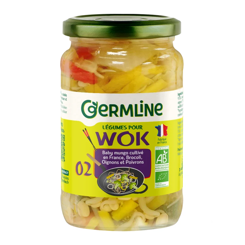 Wok N°2 bio – Brocoli, Oignons, Poivrons bio