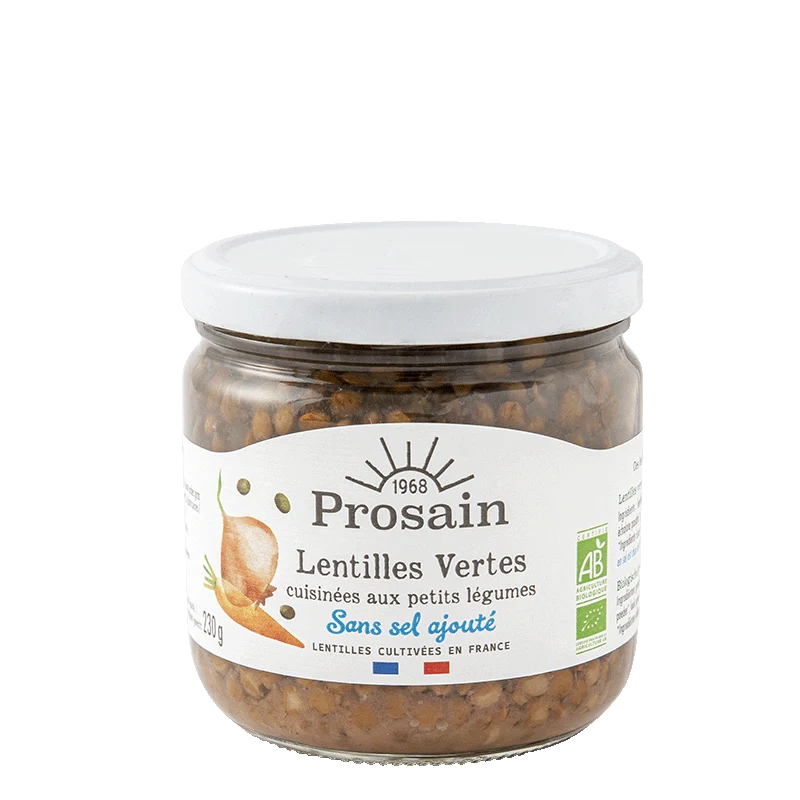 Lentilles Vertes Bio Sans Sel Ajouté